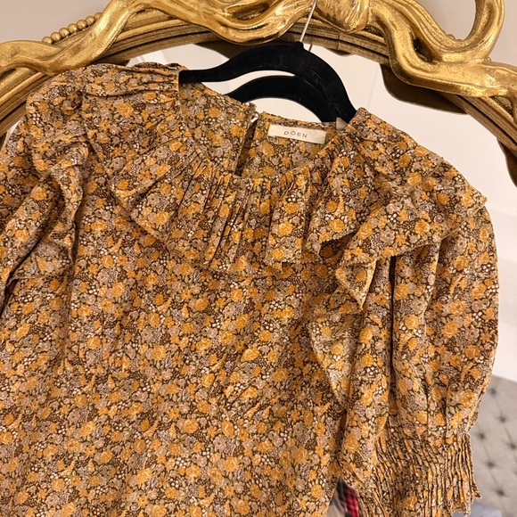 Doen Baudoin Silk Vintage Style Dress in Lady Emma Floral - Picture 5 of 7